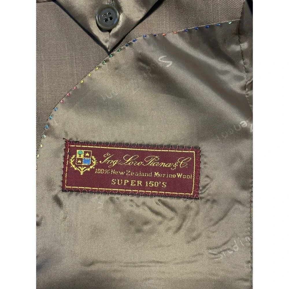 Studio Zenoni Loro Piana Blazer Men's 36R (IT 46) Super 150’s 100% Wool Tan